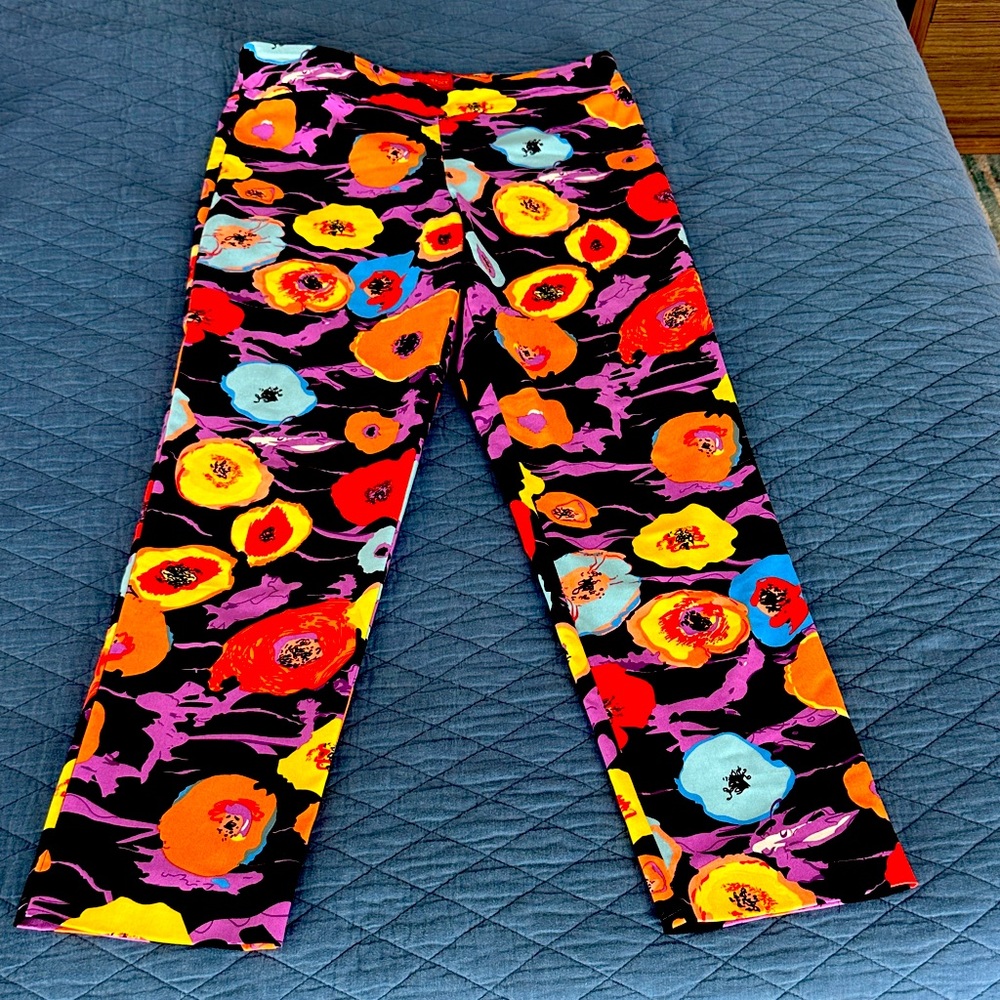 Colorful Floral Wonens crop pant